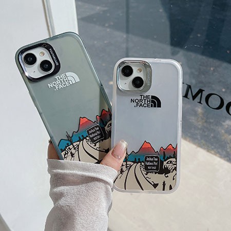 the north face風 アクリル iphone 16  ケース